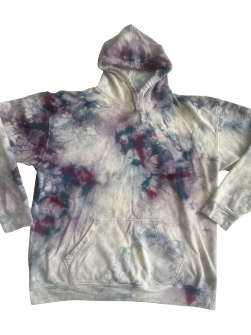 Ivory Ella Size 2X HOODIE Tie Dye Oversized